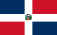 众议员多米尼加的旗帜